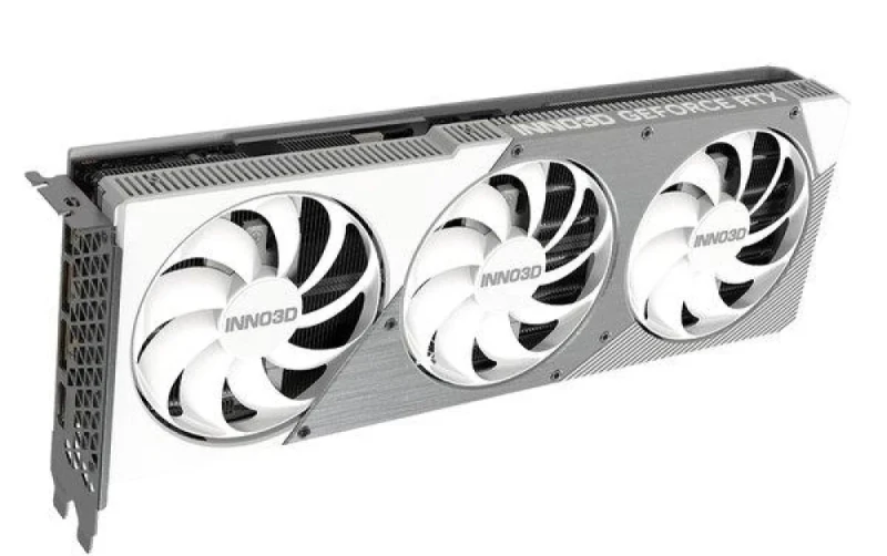 INNO3D X3 OC GeForce RTX 5070 Ti 16GB GDDR7 PCIe 5.0 Graphics Card – NVIDIA Blackwell GPU, 8960 CUDA Cores, 2482 MHz Boost, 256-bit 16 GB Memory, Triple Fan Cooling, 300 mm Length, 3x DisplayPort 2.1b & HDMI 2.1b, White/Silver - Featured Image