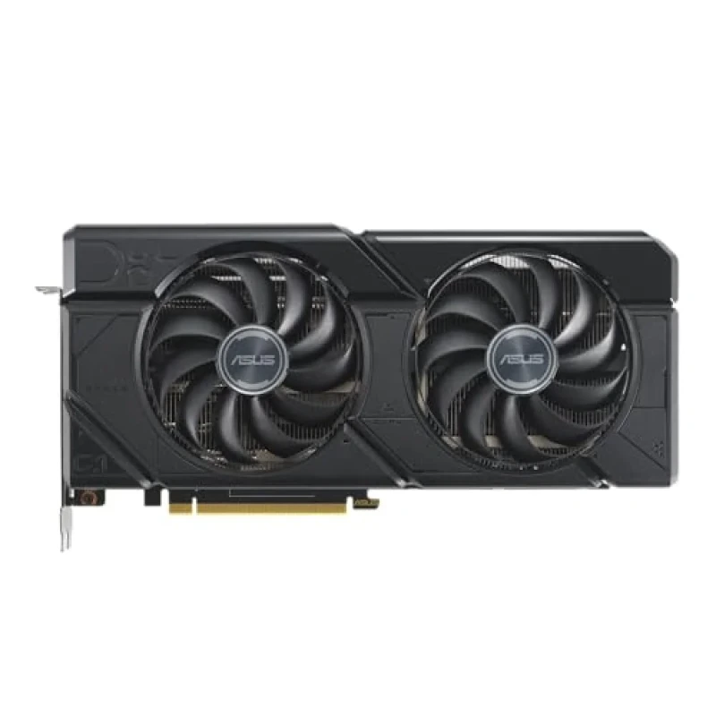 ASUS DUAL OC Radeon RX 7700 XT 12GB Black 280 mm – AMD RDNA 3 RX 7700 XT GPU, 3456 Stream Processors, 12 GB GDDR6 192-bit, PCIe 4.0 x16, Boost up to ~2599 MHz, Dual Axial-Tech Fans, 1x HDMI 2.1 & 3x DisplayPort 2.1, 2x8-Pin Power - Featured Image
