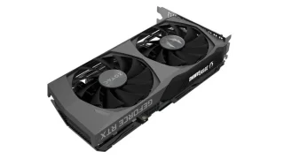 ZOTAC GeForce RTX 3060 Ti TWIN EDGE OC 8GB Graphics Card – NVIDIA Ampere RTX 3060 Ti GPU with 4864 CUDA Cores, 1695 MHz Boost, 8 GB GDDR6 256-bit 14 Gbps Memory, IceStorm 2.0 Dual-Fan Cooling, PCIe 4.0 x16, 3x DisplayPort 1.4a & HDMI 2.1 Outputs, Dual-Slot, 222 mm Length for 1080p/1440p Gaming