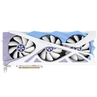 Yeston Sakura AMD Radeon RX 7800 XT 16GB GDDR6 Graphics Card – 340 mm Anime-Style White/Blue Design, RDNA 3 Navi 32, 3840 Stream Processors, PCIe 4.0, 256-bit 16GB VRAM, Triple Fan Cooling with ARGB, 1x HDMI 2.1 + 3x DisplayPort 2.1, Dual 8-pin Power, High-Performance 1440p/4K GPU – striking aesthetic for gamers & builders