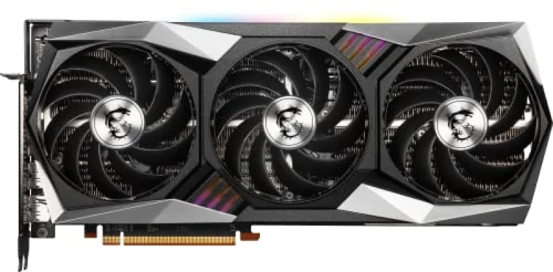 MSI GAMING X TRIO Radeon RX 6950 XT 16GB GDDR6 PCIe 4.0 x16 Graphics Card – 5120 Stream Processors, Up to ~2454 MHz Boost, 256-bit Bus, TRI FROZR 2 Triple Fan Cooling, 3x DisplayPort 1.4a & HDMI 2.1, 325 mm Length Black/Silver GPU - Featured Image