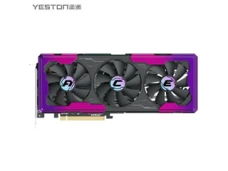 Yeston Game Ace Radeon RX 9060 XT 16GB GDDR6 PCIe 5.0 Graphics Card – AMD RDNA 4 Navi48 GPU, 2048 Stream Processors, 318 mm Length, Triple-Fan Cooling, 2x DisplayPort & HDMI Outputs, 20 Gbps Memory, 128-bit Bus, Pink/Black Design for 1080p & Creative Performance
