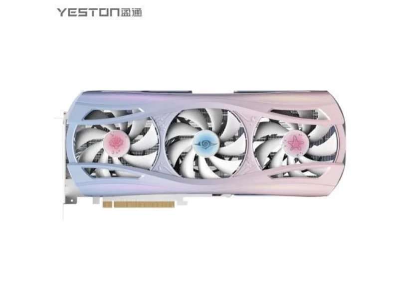 Yeston Sakura Atlantis Radeon RX 9070 16GB GDDR6 PCIe 5.0 Graphics Card – Blue/Pink 332mm Triple-Slot GPU with 256-bit Bus, 16 GB GDDR6 Memory, RDNA 4 Navi48 Architecture, 3x DisplayPort 2.1, HDMI 2.1b, 2x 8-Pin Power - Featured Image