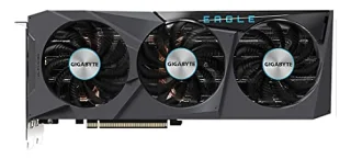 Gigabyte EAGLE OC GeForce RTX 3070 Ti 8GB GDDR6X PCIe 4.0 Graphics Card – 6144 CUDA Cores, 256-bit Memory, 1800 MHz Boost, WINDFORCE 3X Triple-Fan Cooling, 2x HDMI 2.1 & 2x DisplayPort 1.4a, 283 mm Length, Black GV-N307TEAGLE OC-8GD