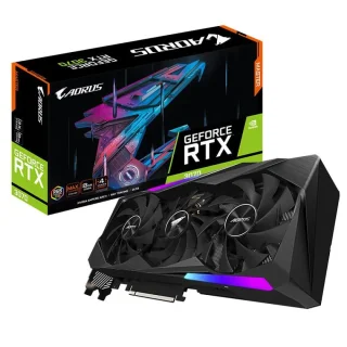 Gigabyte AORUS MASTER Rev 2.0 – NVIDIA GeForce RTX 3070 LHR 8GB GDDR6 PCIe 4.0 Graphics Card, 5888 CUDA Cores, 1845 MHz Boost, 256-bit Memory Bus, Triple-Fan WINDFORCE Cooling, 3x DisplayPort 1.4a & 3x HDMI (2x 2.1/1x 2.0), Triple-Slot, 290 mm Length
