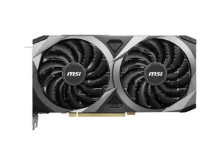 MSI VENTUS 2X 8GD6X OC NVIDIA GeForce RTX 3060 Ti 8GB GDDR6X PCIe 4.0 Graphics Card – 4864 CUDA Cores, 1695 MHz Boost, 256-bit Bus, Dual TORX 3.0 Fans, 3x DisplayPort 1.4a & HDMI 2.1, 225 W, 232 mm Length, Black