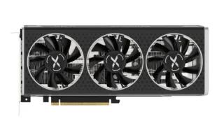 XFX Speedster MERC 308 Black AMD Radeon RX 6650 XT 8GB GDDR6 Graphics Card – AMD RDNA 2 Navi 23 GPU, 8 GB 128-bit Memory, PCIe 4.0 x16, Triple-Fan Cooling, Boost ~2694 MHz, 1x HDMI 2.1 & 3x DisplayPort 1.4a, Dual-Slot / 2.5-Slot 274 mm Black/Silver Gaming GPU