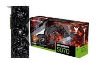 Gainward Phoenix GS NVIDIA GeForce RTX 5070 12GB GDDR7 Graphics Card – Black/Silver Triple-Fan Cooler, NVIDIA Blackwell GPU, 6144 CUDA Cores, 2572 MHz Boost, 192-bit 12GB Memory, PCIe 5.0, 1x HDMI 2.1b & 3x DisplayPort 2.1b, 332 mm Length