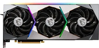 MSI GeForce RTX 3070 Suprim X 8G LHR PCIe 4.0 Graphics Card – NVIDIA Ampere RTX 3070, 5888 CUDA Cores, 8GB GDDR6 14 Gbps, 256-bit, 1905 MHz Boost OC, TRI FROZR 2 Cooling with TORX 4.0 Fans, 3x DP 1.4a & HDMI 2.1, 335x140x61 mm, Black/Silver
