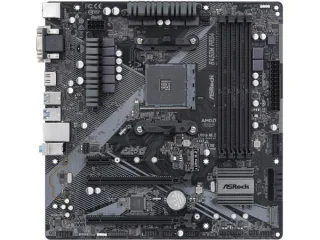 ASRock B450M PRO4 R2.0 AMD AM4 Micro ATX Motherboard – AMD B450 Chipset, DDR4-3200+ Support, 4x DIMM, PCIe 3.0 x16 & x1 Slots, Ultra M.2 & SATA3 Storage, USB 3.2 Gen2 Type-A/C, Realtek Gigabit LAN, HDMI/DVI-D/D-Sub Outputs – Reliable mATX Board for Ryzen Builds