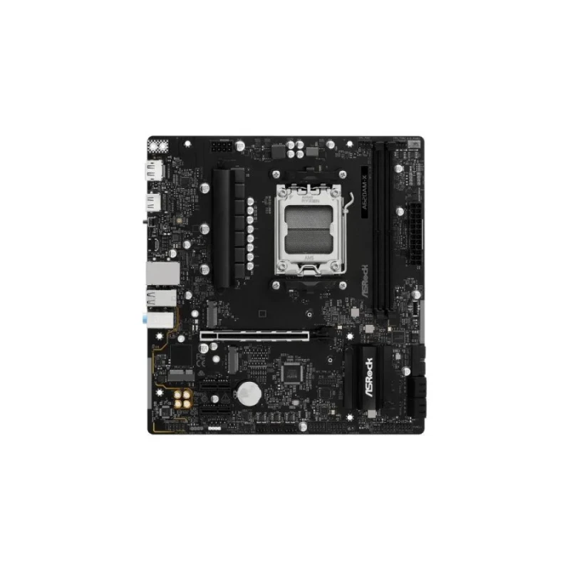 ASRock A620AM-X AMD AM5 Micro-ATX Motherboard – A620 Chipset, Socket AM5 for Ryzen 7000/8000/9000 Series, DDR5 Dual Channel, 2x M.2 PCIe Gen4 & 4x SATA3 Storage, 2.5 Gb LAN, HDMI 2.1 & DisplayPort 1.4, USB 3.2 Gen1 Type-C & USB A, Realtek ALC897 Audio – Compact Budget AM5 Board - Featured Image