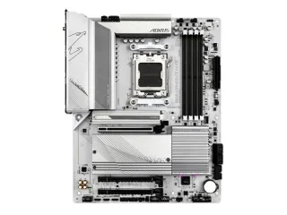 Gigabyte B650 AORUS ELITE AX ICE AMD B650 ATX Motherboard – AM5 Socket for Ryzen 7000/8000/9000 Series, DDR5 Up to 8000 MHz OC, Wi-Fi 6E & Bluetooth 5.3, 2.5 GbE LAN, PCIe 5.0 x16, Triple M.2 & SATA, USB 3.2 Gen2x2 Type-C, Realtek ALC897 Audio, White Gaming Board