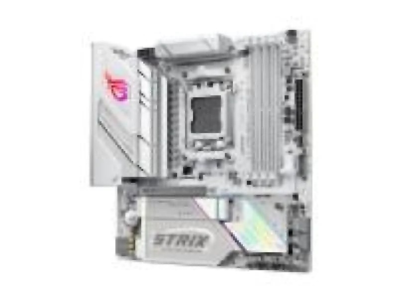 ASUS ROG STRIX B850-G GAMING WIFI AMD B850 Micro-ATX Motherboard – AM5 Socket for Ryzen 7000/8000/9000 Series, DDR5 up to 8000+ MT/s (OC), 4x M.2 NVMe (PCIe 5.0 & PCIe 4.0), PCIe 5.0 x16 SafeSlot, Wi-Fi 7 (802.11be) & Bluetooth 5.4, Intel 2.5Gb Ethernet, USB 20Gbps Type-C/A, HDMI/DisplayPort, Aura Sync RGB – High-Performance Gaming/Creator Board - Featured Image