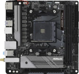 ASRock A520M-ITX/ac AMD AM4 Mini-ITX Motherboard – AMD A520 Chipset, Socket AM4 for Ryzen 3000/4000/5000 Series, DDR4 4733+ (OC) Support, Wi-Fi 5 (802.11ac) & Bluetooth 4.2, Gigabit LAN, 7.1-Channel HD Audio, HDMI 2.1 & DisplayPort 1.4, 4x SATA III & M.2 PCIe Gen3 – Compact PC / Home Office Build Board