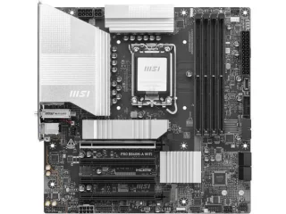 MSI PRO B860M-A WIFI LGA 1851 micro-ATX Motherboard – Intel B860 Chipset, Supports Intel Core Ultra Series, DDR5-8800+ (OC), 4x DIMM, 3x M.2 (PCIe 5.0 & PCIe 4.0), Wi-Fi 7 & Bluetooth 5.4, Thunderbolt 4, Realtek 5 Gb LAN, HDMI & DisplayPort, USB-C, mATX