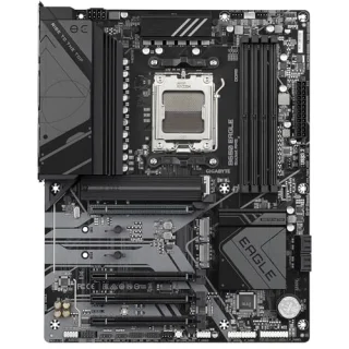 Gigabyte B650 EAGLE AMD B650 AM5 ATX Motherboard – AMD B650 Chipset, Socket AM5 for Ryzen 7000/8000/9000 Series, DDR5 up to 7600 MHz (OC), ATX Form Factor, PCIe 5.0 & PCIe 4.0 M.2 NVMe Slots, Realtek GbE LAN, USB 3.2 Gen 2, HDMI 2.1 & DisplayPort, Standard ATX Board for Gaming & Productivity