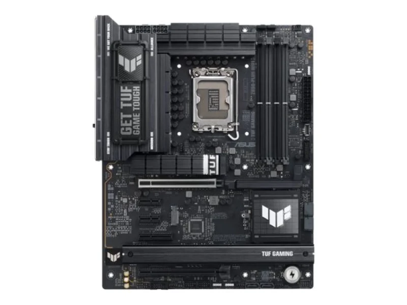 ASUS TUF GAMING Z890-PLUS WIFI Intel Z890 ATX Motherboard – LGA1851 Socket for Intel Core Ultra, 4x DDR5 up to 192 GB, PCIe 5.0 & PCIe 4.0, 4x M.2 & 4x SATA, Wi-Fi 7 & Bluetooth 5.4, 2.5 Gb LAN, Dual Thunderbolt 4, USB-C, HDMI 2.1 & DisplayPort, Realtek ALC1220P Audio, TUF Durable Components - Featured Image