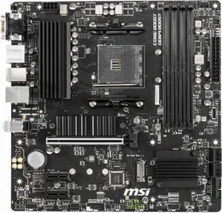 MSI B550M PRO-VDH Micro-ATX Motherboard – AMD B550 Chipset, AM4 Socket, DDR4 up to 4400 MHz (OC), Dual-Channel Memory, 4x SATA III & 2x M.2 Slots, Realtek Gigabit LAN, PCIe 4.0 x16, 7.1-Channel Audio, USB 3.2 Gen1 & USB 2.0 Ports, HDMI & DisplayPort Outputs, Professional PRO Series