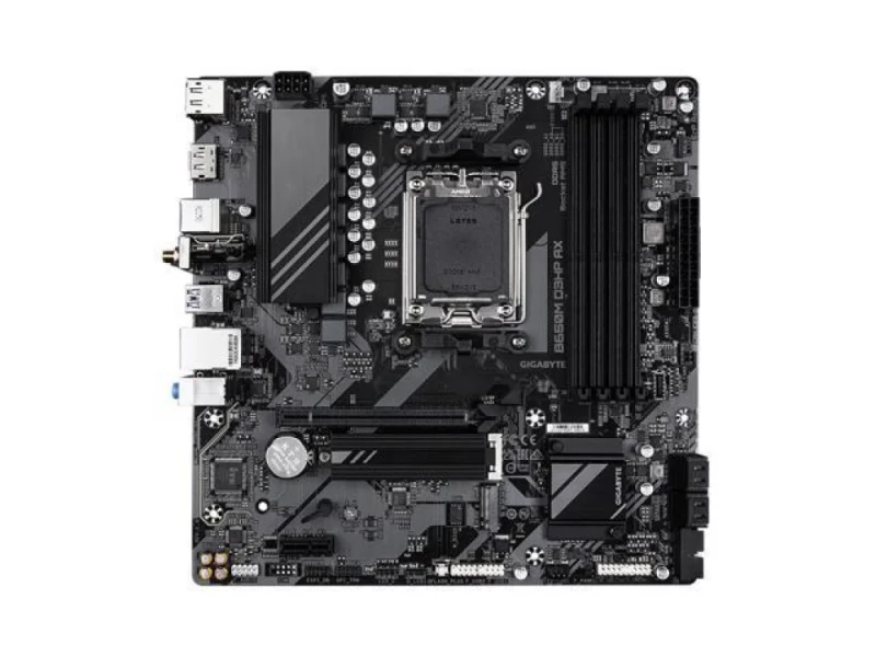 GIGABYTE B650M D3HP AX AMD B650 Micro-ATX Motherboard AM5 Socket for Ryzen 7000/8000/9000 CPUs, DDR5-8000+ OC, PCIe 4.0 x16 & Dual M.2, Wi-Fi 6E & Bluetooth, 2.5GbE LAN, HDMI 2.1 & USB 3.2 Gen1 – Compact Gaming/Build Board - Featured Image
