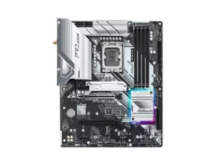 ASRock Z790 Pro RS WiFi Intel Z790 ATX Motherboard – Socket LGA1700 Support for 14th/13th/12th Gen Intel Core CPUs, DDR5 Dual-Channel up to 7200+ (OC), 1x PCIe 5.0 x16 & 1x PCIe 4.0 x16, 4x Hyper M.2 (Gen4x4), 2.5 Gb LAN, 802.11ax Wi-Fi 6E + Bluetooth, Multiple USB-C/Type-A, HDMI & DisplayPort Outputs – Flexible I/O Shield & 7.1 HD Audio
