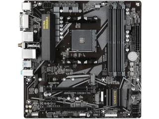Gigabyte B550M DS3H AC AMD B550 Micro-ATX Motherboard – Socket AM4 for Ryzen 5000/3000 CPUs, Dual-Channel DDR4 up to 4733 MHz (OC), 2xM.2 & SATA Storage, Intel 802.11ac Wi-Fi + Bluetooth, Realtek Gigabit LAN, PCIe 4.0 x16, HDMI & DisplayPort, USB 3.2 Gen1 & USB 2.0 Ports