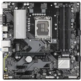 Gigabyte B760M D3HP DDR4 Micro-ATX Motherboard – Intel B760 Chipset, LGA 1700, 4x DDR4 Up to 5333(O.C.) MT/s, 4+1+1 Phases Digital VRM, 2x PCIe 4.0 M.2, GbE LAN, HDMI/DisplayPort/D-Sub, Realtek ALC897 Audio, USB 3.2 Gen1 & USB-C Front Header