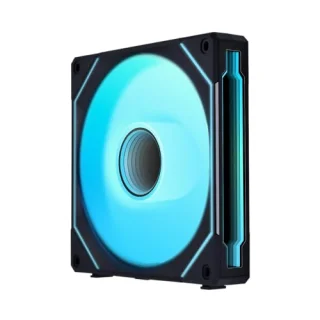 Lian Li UNI FAN SL-Infinity 140 mm ARGB PWM Case Fan – Infinity Mirror RGB 140 mm PWM Fan, 200–1600 RPM, 72.7 CFM Airflow, Fluid Dynamic Bearings, Single 4-Pin PWM + 3-Pin ARGB Connector, Daisy-Chain Magnetic Mount, Black/White PC Cooling Fan