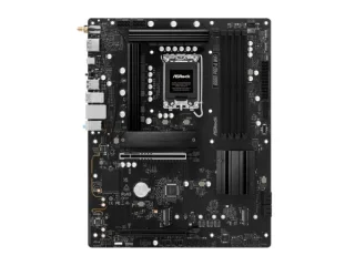 ASRock B860 Pro-A WiFi ATX Motherboard – Intel B860 Chipset, LGA1851 Socket, DDR5 up to 8666(OC), 4x DIMM Slots, 3x M.2 & 4x SATA III, Wi-Fi 6E & Bluetooth 5.3, 2.5Gb Ethernet, HDMI 2.1 & DisplayPort 1.4, Realtek ALC897 7.1 Audio