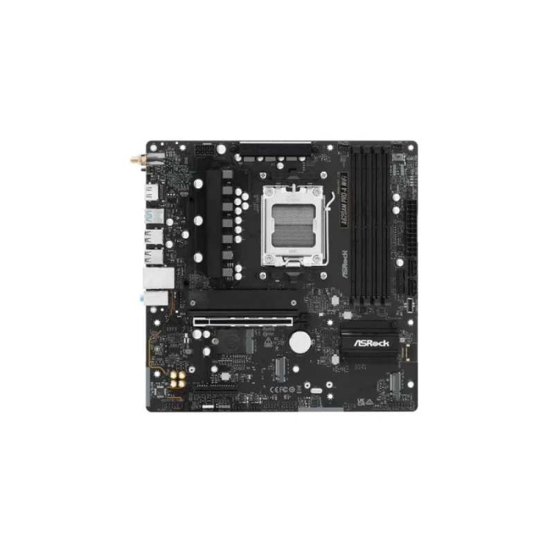 ASRock A620AM Pro-A WiFi AM5 Micro-ATX Motherboard – AMD A620A Chipset, Socket AM5 for Ryzen 7000/8000/9000 Series, DDR5 Dual-Channel up to 8000+, 3x M.2 (PCIe Gen4/Gen3), 2.5G LAN, Wi-Fi 6E & Bluetooth 5.2, HDMI 2.1, Realtek 7.1 Audio, USB-C & Multiple USB Ports for Gaming/Workstation Builds - Featured Image