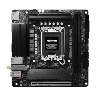 ASRock B860I WiFi Mini-ITX Motherboard – Intel B860 Chipset, LGA1851 Socket for Intel Core Ultra Series 2, Dual-Channel DDR5 up to 8933+ OC, PCIe 5.0 x16 & Dual M.2/SATA Storage, Wi-Fi 6E & Bluetooth 5.3, Dual 2.5G LAN, HDMI 2.1 & DisplayPort 1.4, USB 3.2 Gen2x2 Type-C, 7.1-Ch Audio for Compact Gaming/Workstation Builds