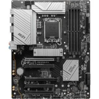 MSI PRO B760-P II ATX Motherboard – Intel B760 Chipset, LGA1700 Socket for 14th/13th/12th Gen Intel Core/Pentium/Celeron, DDR5 Memory Support up to 7000+ MHz, Dual M.2 & SATA III, 2.5G LAN, HDMI 2.1 & DisplayPort 1.4, USB-C & USB 3.2 Gen2, Realtek ALC897 Audio for Professional/Business PCs