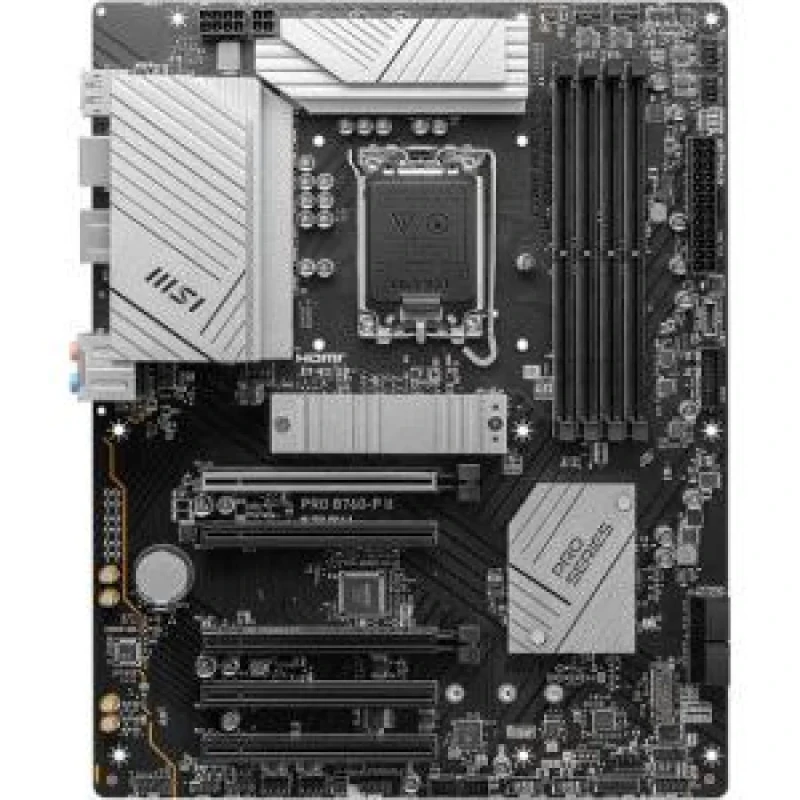MSI PRO B760-P II ATX Motherboard – Intel B760 Chipset, LGA1700 Socket for 14th/13th/12th Gen Intel Core/Pentium/Celeron, DDR5 Memory Support up to 7000+ MHz, Dual M.2 & SATA III, 2.5G LAN, HDMI 2.1 & DisplayPort 1.4, USB-C & USB 3.2 Gen2, Realtek ALC897 Audio for Professional/Business PCs - Featured Image