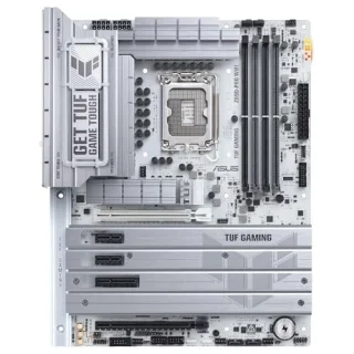 ASUS TUF GAMING Z890-PRO WIFI ATX Motherboard – Intel Z890 Chipset LGA1851 for Intel Core Ultra Series, DDR5 up to 9066+ MT/s, Wi-Fi 7 & Bluetooth 5.4, Dual Thunderbolt 4, USB4 & USB 3.2, 4x M.2 PCIe Gen5/4, 4x SATA 6Gb/s, 2.5 Gb Ethernet, Realtek ALC1220 Audio