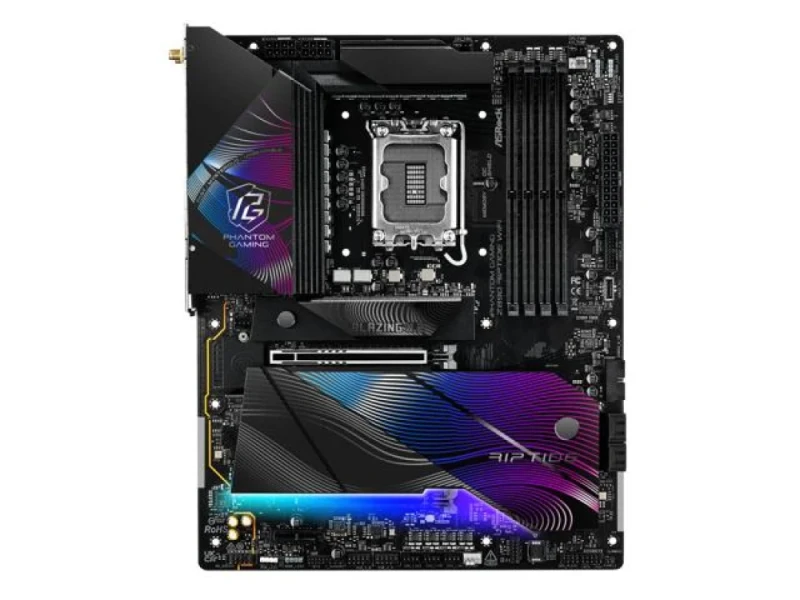 ASRock Z890 Riptide WiFi ATX Motherboard – Intel Z890 Chipset LGA1851 for Intel Core Ultra Series, DDR5-9466+ OC Support, 4x DIMM, PCIe 5.0 x16 & PCIe 4.0 Slots, Killer 2.5G LAN, Wi-Fi 7 + Bluetooth 5.4, Dual Thunderbolt 4, Realtek ALC1220 7.1 Audio, 5x M.2, HDMI 2.1 - Featured Image