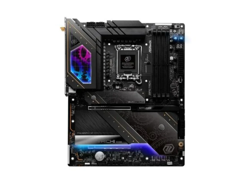 ASRock Z890 Taichi ATX Motherboard – Intel Z890 Chipset, LGA 1851 Socket for Intel Core Ultra Processors Series 2, 4x DDR5 (up to ~9600 MHz OC), PCIe 5.0 x16 + PCIe 4.0 x16, Wi-Fi 7 & 5 Gb LAN, 6x M.2 & SATA Storage, Dual Thunderbolt 4, Realtek ALC4082 Audio, Premium Power & Cooling for High-End Gaming & Workstations - Featured Image