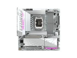 Gigabyte B860M AORUS ELITE WIFI6E ICE Micro-ATX Motherboard – Intel B860 LGA1851 Board, Supports Intel Core Ultra CPUs, DDR5 up to 9200 MHz, 3x M.2 (1x PCIe 5.0 + 2x PCIe 4.0), Wi-Fi 6E + Bluetooth 5.3, 2.5 GbE LAN, USB4 & USB 3.2, HDMI & DisplayPort, Premium AORUS Connectivity