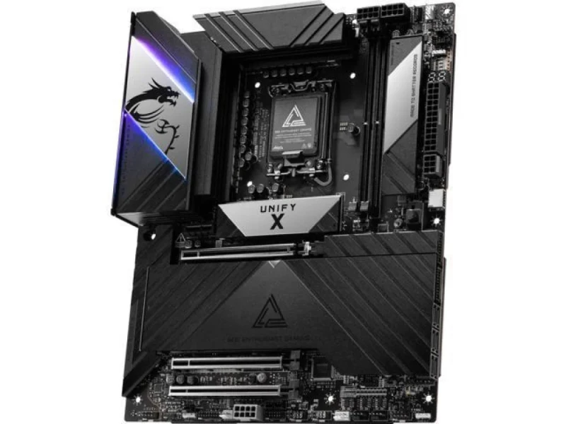 MSI MEG Z890 UNIFY-X ATX Motherboard – Intel Z890 LGA1851 Socket for Core Ultra Series, DDR5 Dual-Channel up to 9600+ MT/s, 6x M.2 Slots (PCIe 5.0 & PCIe 4.0), Dual Thunderbolt 4, Wi-Fi 7 & Bluetooth 5.4, Intel Killer 5G LAN, 3x PCIe 5.0/4.0 x16, Premium Power & Thermal Design - Featured Image