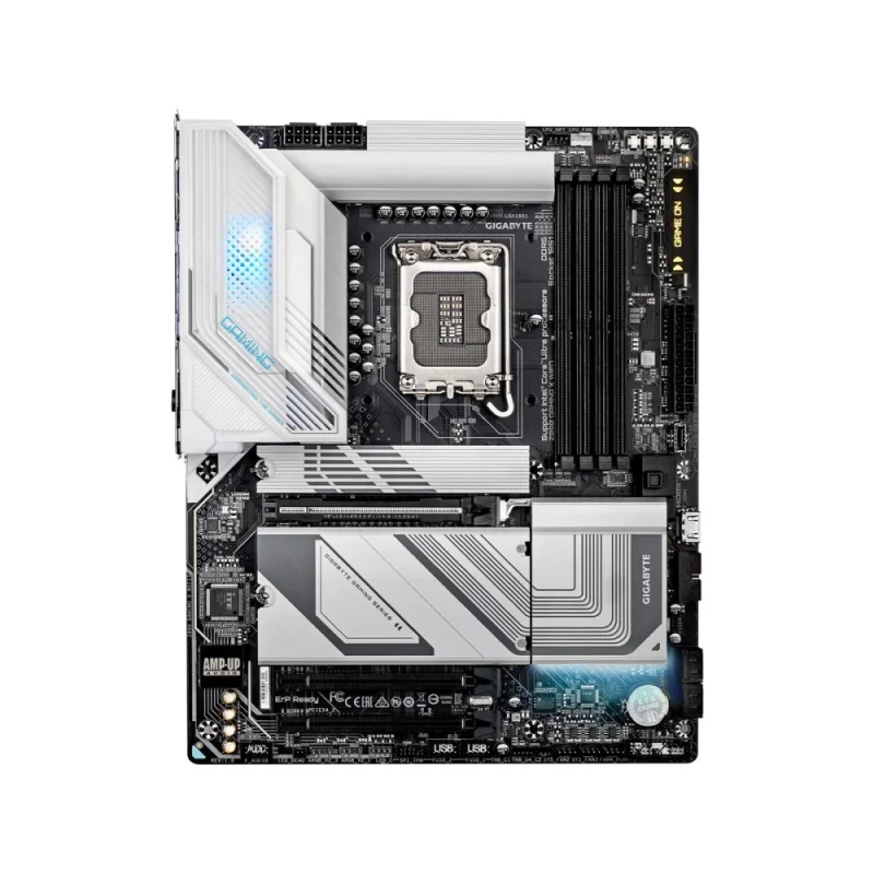 GIGABYTE Z890 GAMING X WIFI7 ATX Motherboard – Intel Z890 Chipset LGA1851 Socket for Intel Core Ultra Series CPUs, DDR5 Memory Support, PCIe 5.0 & PCIe 4.0 Slots, Wi-Fi 7 (802.11be) & Bluetooth 5.4, 2.5 GbE LAN, USB 4 + Multiple USB 3.2/2.0 Ports, Realtek ALC1220 7.1 Audio, 4x M.2 & SATA Storage – High-Performance Gaming & Productivity Board - Featured Image