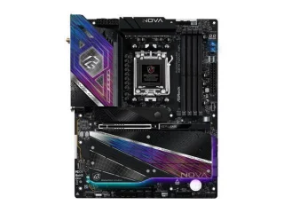 ASRock X870 NOVA WiFi AMD AM5 ATX Motherboard – AMD X870 Chipset, Socket AM5 for Ryzen 7000/8000/9000 Series, DDR5 up to 8400 MHz OC, Dual PCIe 5.0 x16, 2x USB4 Type-C, Wi-Fi 7 & Bluetooth 5.4, 5 GbE LAN, HDMI, 5x M.2 Slots, Realtek ALC4082 Audio – High-Performance Gaming/Workstation Board