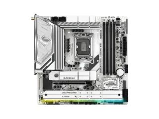 ASRock B860M Steel Legend WiFi LGA 1851 Micro-ATX Motherboard – Intel B860 Chipset, Supports Intel Core Ultra Series 2 CPUs, 4x DDR5 up to 256 GB (8666+ MHz OC), Wi-Fi 6E & Bluetooth 5.3, 2.5 Gb LAN, PCIe 5.0 x16, HDMI 2.1 & DisplayPort, Realtek ALC1220 7.1 Audio, Thunderbolt 4