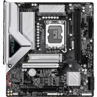Gigabyte B860M EAGLE V2 Intel B860 Micro-ATX Motherboard – LGA1851 for Intel Core Ultra, Dual DDR5 (up to 9066 MT/s) w/ 2x M.2 (PCIe 5.0 & 4.0), PCIe 5.0 x16, Realtek 2.5 GbE LAN, HDMI & DisplayPort, 4x SATA 6 Gb/s, USB 3.2 Gen1 & USB-C Header, UEFI BIOS