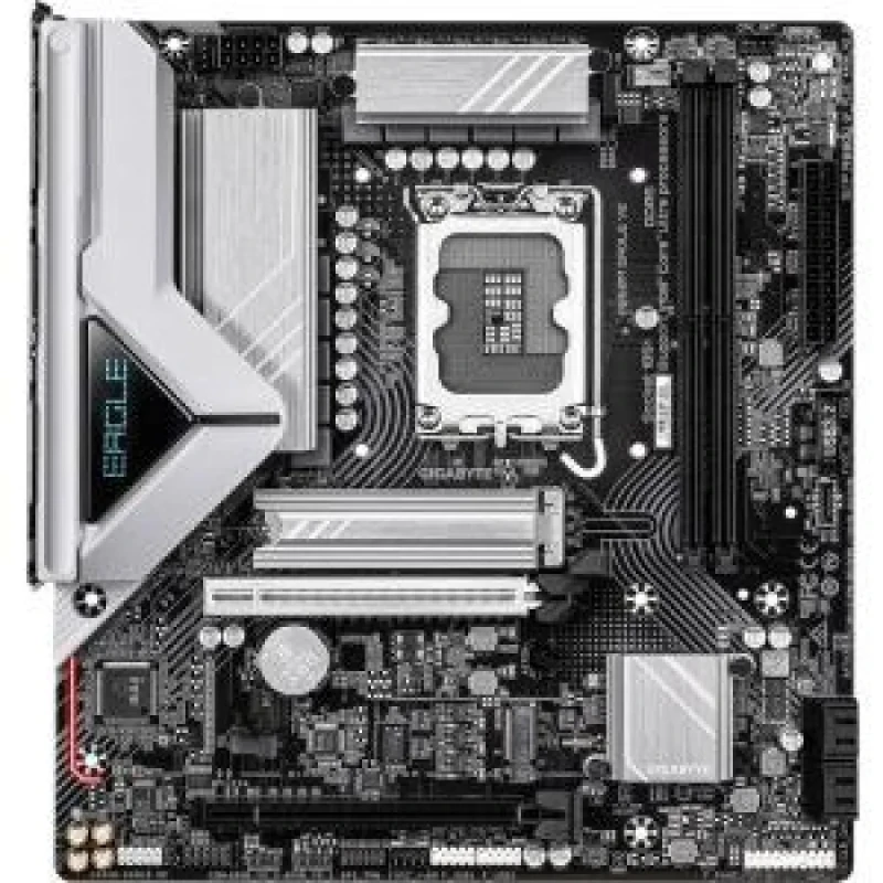 Gigabyte B860M EAGLE V2 Intel B860 Micro-ATX Motherboard – LGA1851 for Intel Core Ultra, Dual DDR5 (up to 9066 MT/s) w/ 2x M.2 (PCIe 5.0 & 4.0), PCIe 5.0 x16, Realtek 2.5 GbE LAN, HDMI & DisplayPort, 4x SATA 6 Gb/s, USB 3.2 Gen1 & USB-C Header, UEFI BIOS - Featured Image