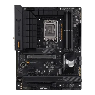 ASUS TUF GAMING H770-PRO WIFI ATX Motherboard – Intel H770 chipset, LGA1700 for 12th/13th Gen Core CPUs, DDR5 support up to 7200 MT/s, 4x M.2 & SATA6 Gb/s, Intel 2.5 Gb Ethernet, Wi-Fi 6 & Bluetooth 5.2, HDMI 2.1 & DisplayPort, USB 3.2 Gen2x2 Type-C + multiple USB-A, Realtek 7.1 audio, Aura RGB headers – reliable gaming/creator build board
