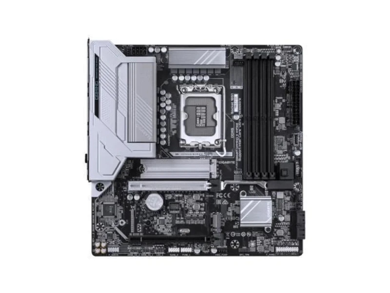 Gigabyte B860M GAMING X WIFI6E Micro-ATX Motherboard – Intel B860 Chipset, LGA1851 Socket for Intel Core Ultra CPUs, DDR5 up to 9200 MHz, 4x DIMM, Wi-Fi 6E 802.11ax & Bluetooth, 2.5 GbE LAN, USB4 Type-C, Dual M.2 (PCIe5 & PCIe4), PCIe 5.0 x16, HDMI 2.1 & DisplayPort 2.1 - Featured Image