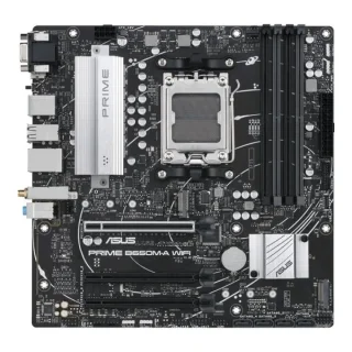 ASUS PRIME B650M-A WIFI Micro-ATX AM5 Motherboard – AMD B650 Chipset, AM5 Socket for Ryzen 7000 Series, DDR5 up to 6400 MHz (4x DIMM), Wi-Fi 6 (802.11ax) & Bluetooth 5.2, 2.5 Gb Ethernet LAN, 2x M.2 (PCIe 4.0/PCIe 5.0), 4x SATA III RAID, USB 3.2 Gen2/Gen1, HDMI & DisplayPort for Windows 11