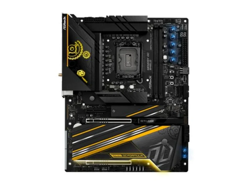 ASRock Z890 Taichi OCF ATX Motherboard – Intel Z890 Chipset, LGA1851 Socket for Intel Core Ultra Series 2 CPUs, Dual-Channel DDR5 (2 DIMMs) up to 10,133+ MHz OC, 6x M.2 (Gen5 & Gen4), Dual Thunderbolt 4/USB4 Type-C, 5 Gb LAN, 802.11be Wi-Fi 7 & Bluetooth, Premium OC Toolkit & Memory OC Shield - Featured Image