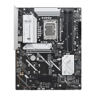 ASUS PRIME B860-PLUS-CSM Intel B860 ATX Motherboard – LGA1851 for Intel Core Ultra, 4x DDR5 DIMM up to 8666 MHz, PCIe 5.0 x16 & 3x M.2 Storage, 2.5G Ethernet, HDMI & DisplayPort, UEFI BIOS, 7.1 HD Audio – ATX PC Builder Board