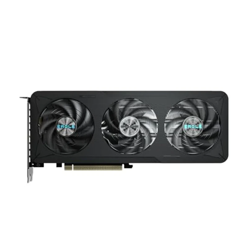 Gigabyte EAGLE MAX OC GeForce RTX 5060 Ti 16GB Black 281 mm Graphics Card – NVIDIA GeForce RTX 5060 Ti GPU, 16 GB GDDR7 128-bit Memory, PCIe 5.0 x16, 4608 CUDA Cores, 2617 MHz Boost, GIGABYTE WINDFORCE 3X Cooling with Triple Fans, 3x DisplayPort 2.1b & HDMI 2.1b Outputs, Compact 281 mm PCIe GPU for 1080p/1440p Gaming & Content Creation - Featured Image