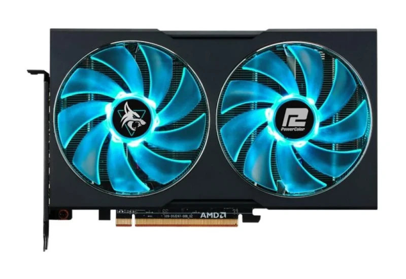 PowerColor Hellhound Radeon RX 6600 XT 8GB GDDR6 OC Graphics Card – AMD RDNA 2 Navi 23 GPU, 2048 Stream Processors, 16 Gbps 8GB GDDR6, 128-bit, PCIe 4.0, Dual Fans, HDMI 2.1 & 3x DisplayPort, 220 mm Length, Dual-Slot 1080p Gaming GPU - Featured Image