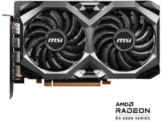 MSI Radeon RX 6600 XT MECH 2X 8G OCV1 8GB GDDR6 Graphics Card – AMD Radeon RX 6600 XT GPU, 2048 Stream Processors, 16 Gbps 8GB GDDR6, 128-bit, PCIe 4.0 x8, Dual TORX 3.0 Fans, HDMI 2.1 & 3x DisplayPort, 215 mm Length, 160 W TDP, Black/Silver Gaming GPU